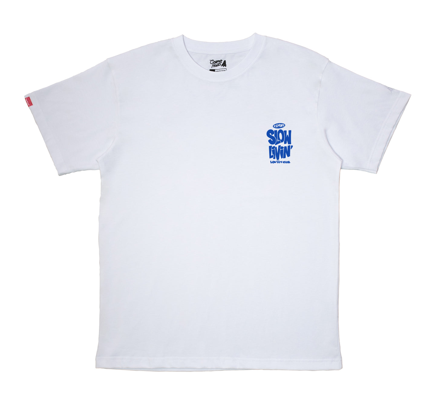Cosmonauts Slow Livin White Tee