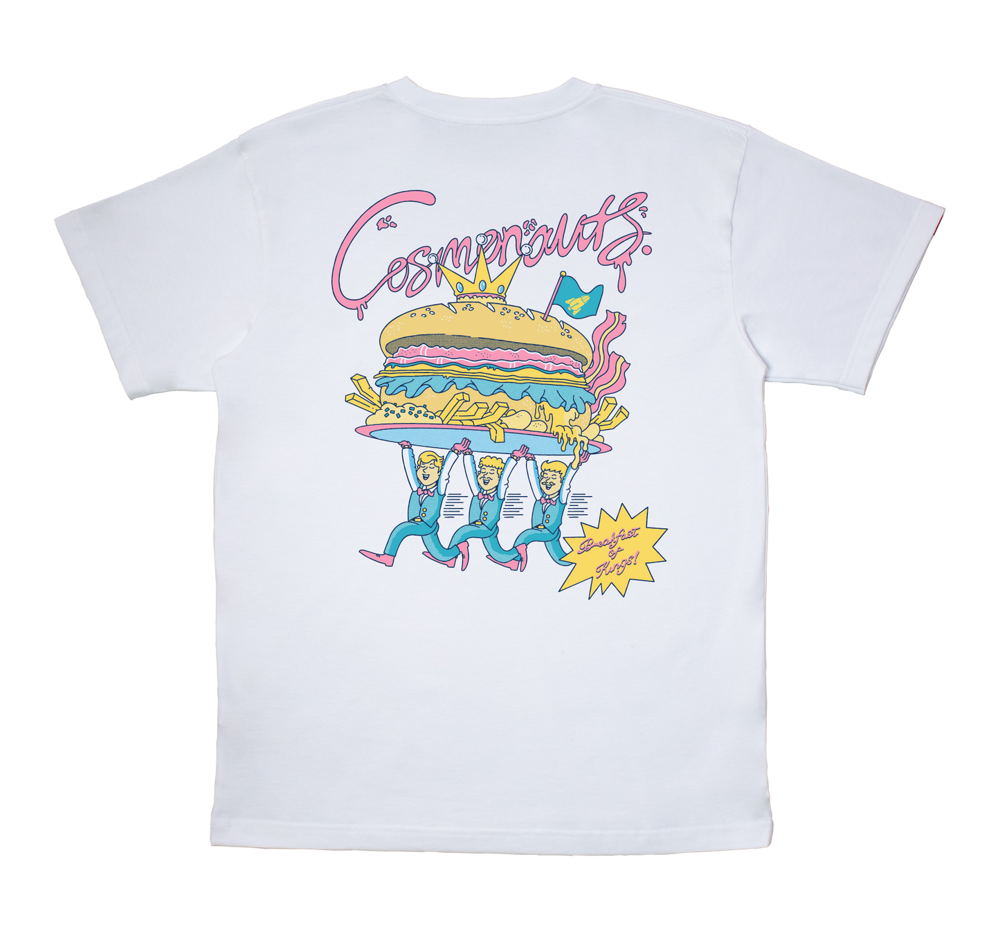 Cosmonauts Breakfast King White Tee