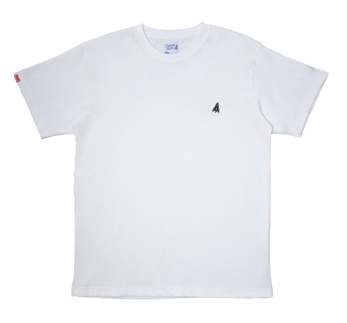 Cosmonauts Basic White - Logo Black Tee