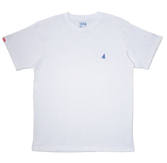 Cosmonauts Basic White - Logo Blue Tee
