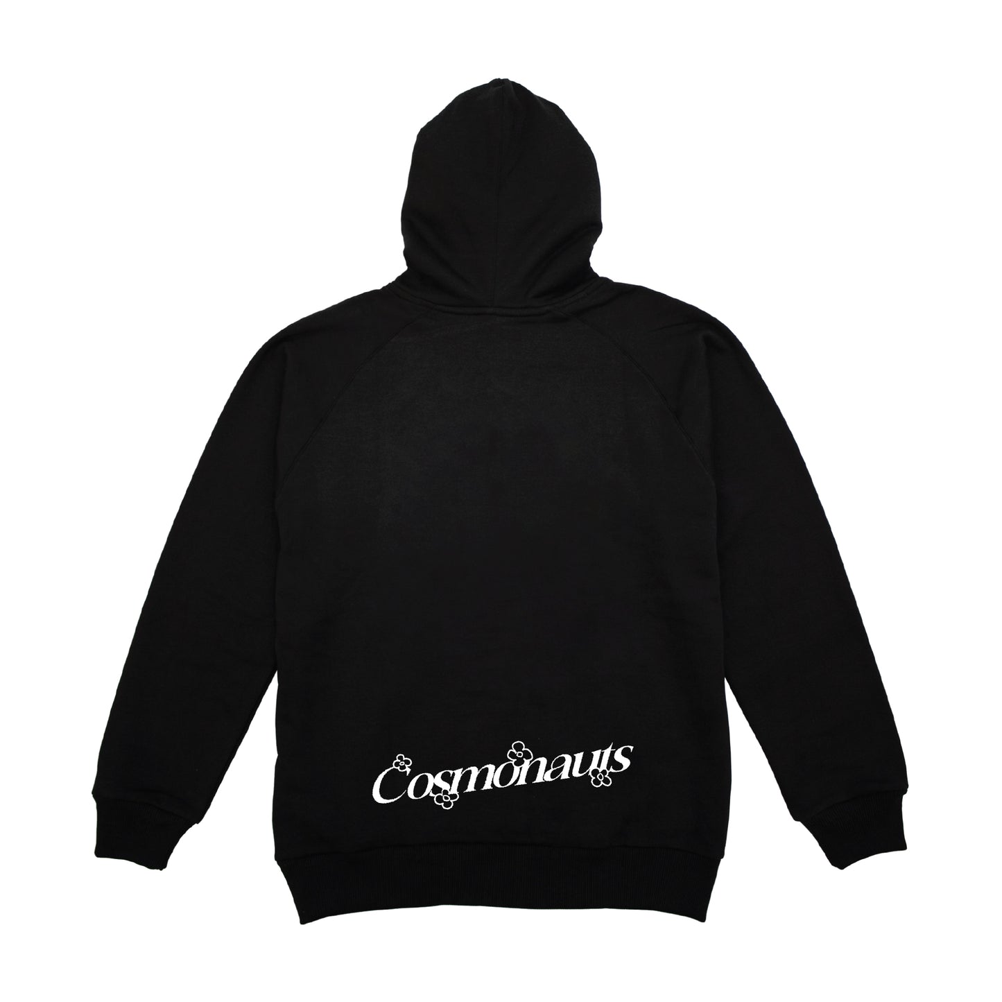 Cosmonauts - Flower Typo Black Hoodie