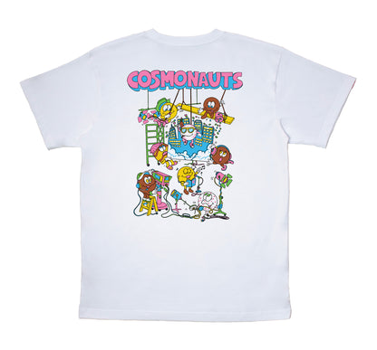 Cosmonauts - Donut Play Ground White Tee