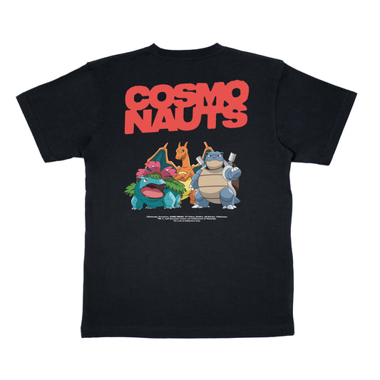 Cosmonauts X Pokemon - Blastoise Group Black Tee