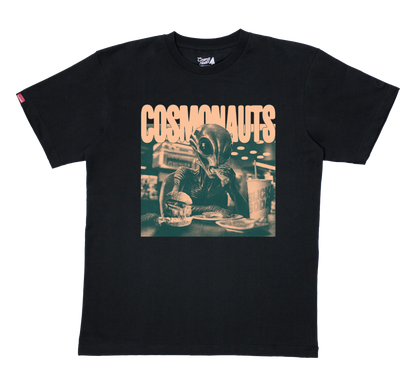 Cosmonauts Alien Dinner Black Tee