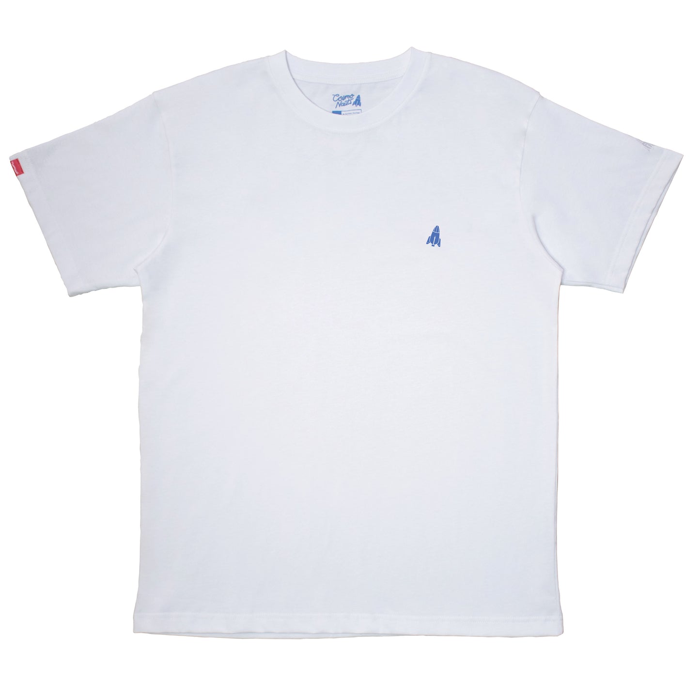 Cosmonauts Basic White - Logo Blue Tee