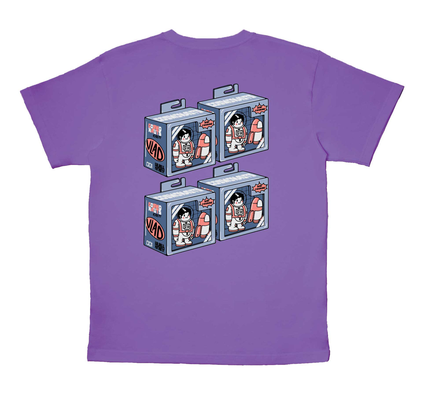 Cosmonauts - Vlad Figure Purple Tee