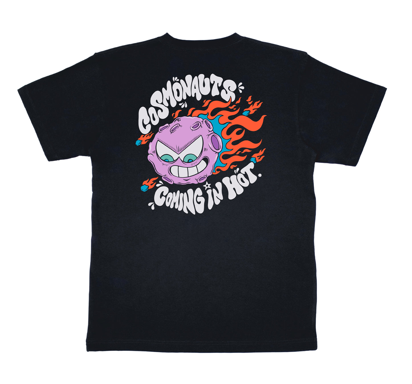 Cosmonauts - Coming In Hot Black Tee