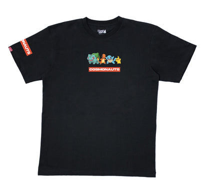 Cosmonauts X Pokemon - Charmender Group Black Tee