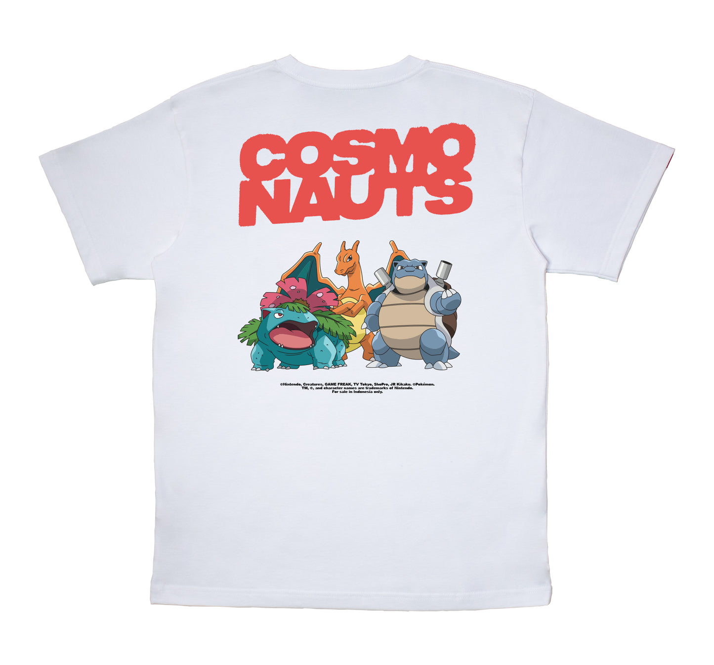 Cosmonauts X Pokemon - Blastoise Group White Tee