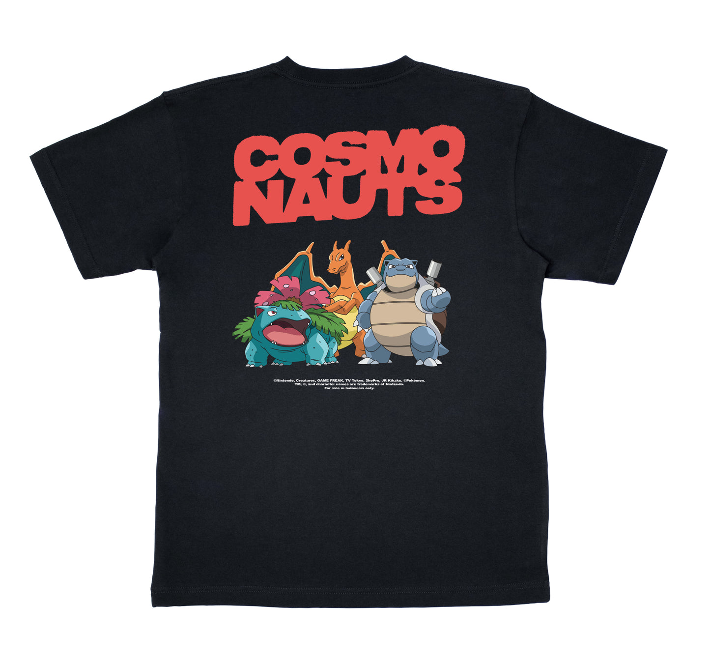 Cosmonauts X Pokemon - Blastoise Group Black Tee