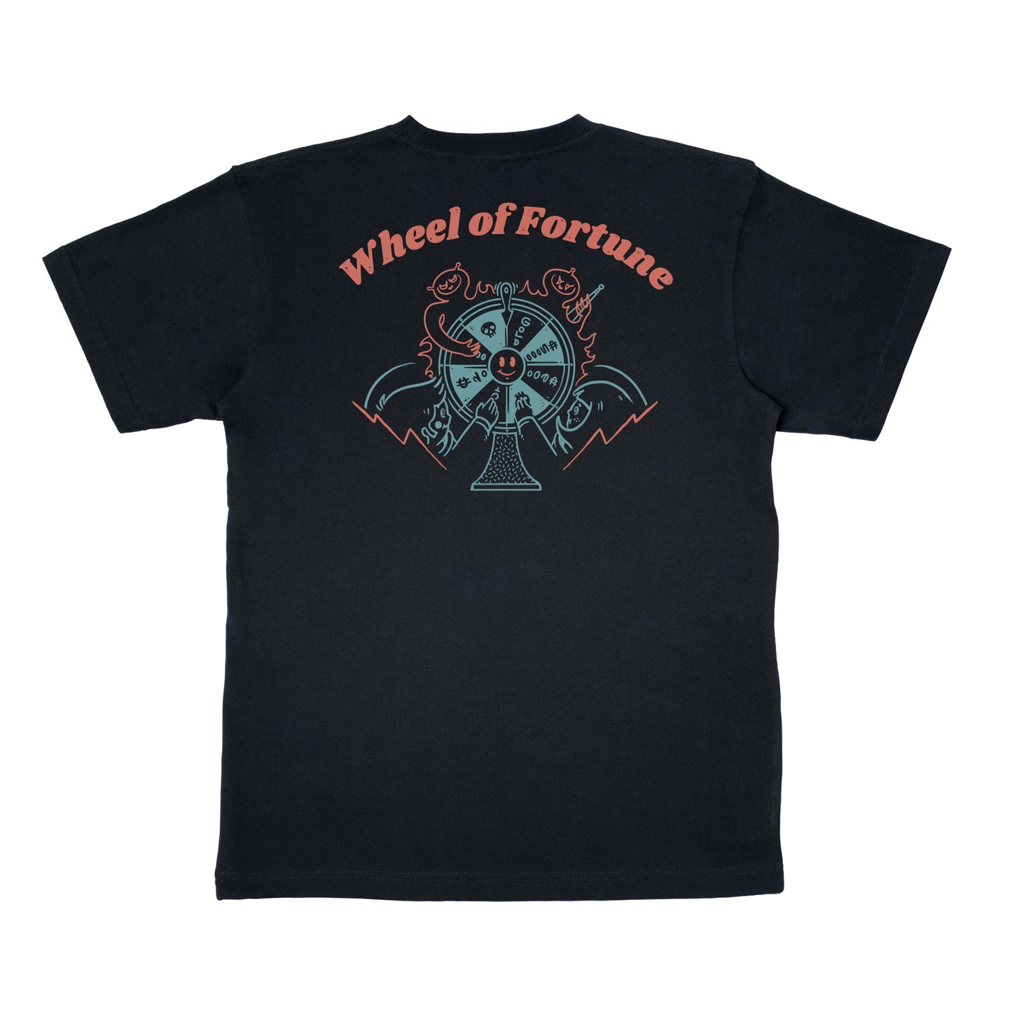 Cosmonauts - Wheel Of Fortune Black Tee