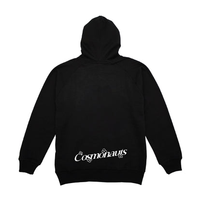 Cosmonauts - Flower Typo Black Hoodie