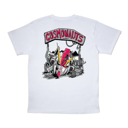 Cosmonauts - Robot Junkyard White Tee
