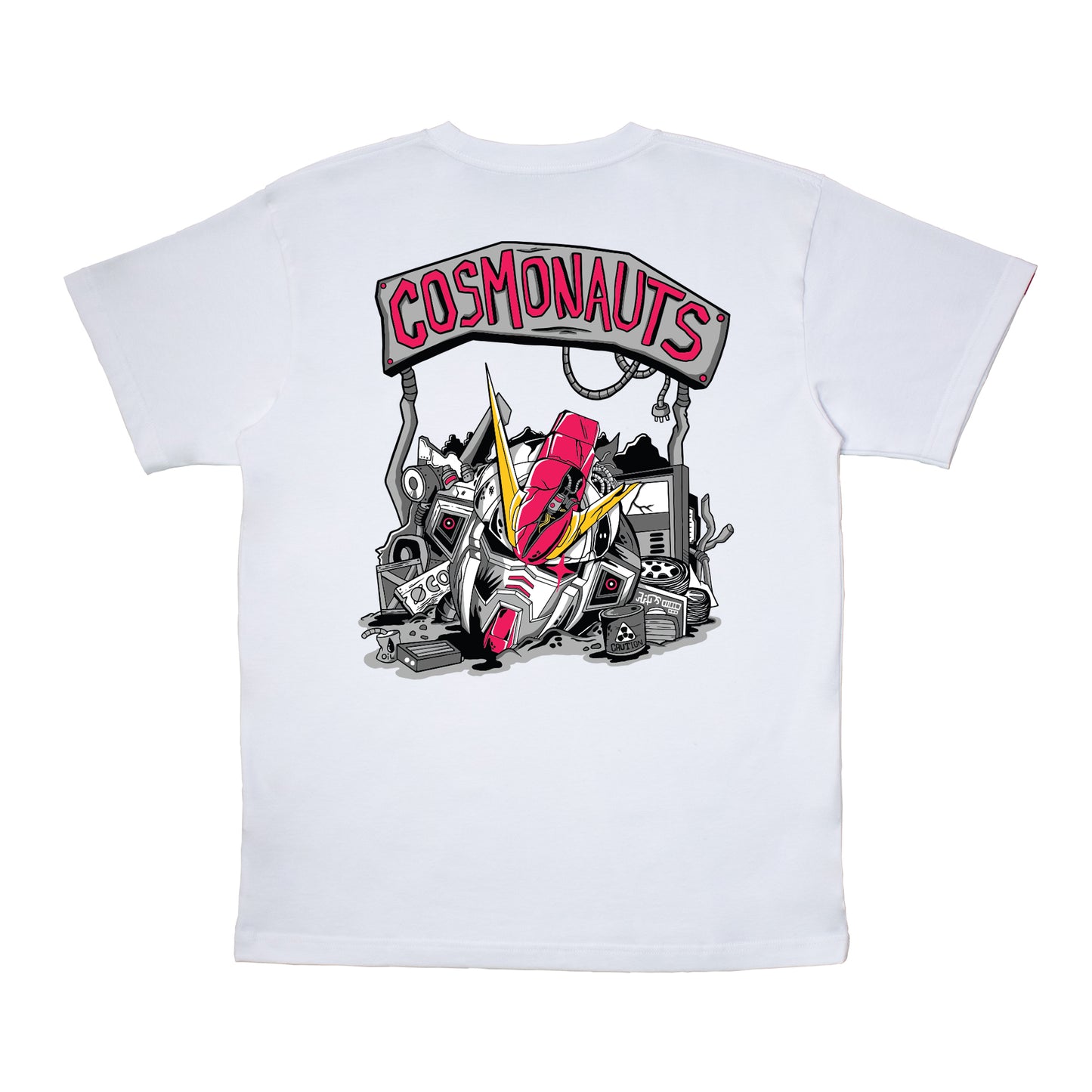 Cosmonauts - Robot Junkyard White Tee