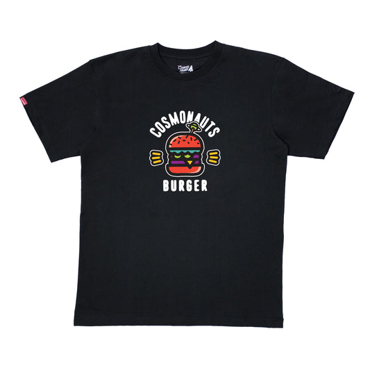 Cosmonauts - CSMNTS Burger Black Tee